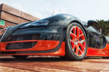 Porto Cervo, İtalya - Ağustos 19: 2018 Bugatti Veyron