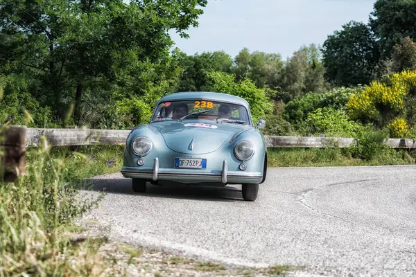 Pesaro Colle San Bartolo Italy May 2018 Porsche 356 1500 — Stock Photo, Image