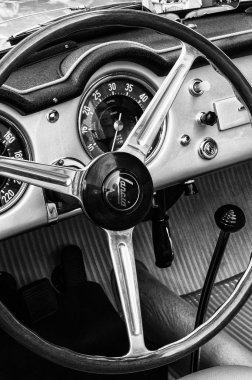 Ancona, İtalya - 23-2018 ayarla: Lancia Aurelia örümcek eski araba