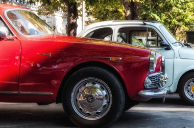 Ancona, İtalya - 23-2018 ayarla: Alfa Romeo giulietta sprint eski araba