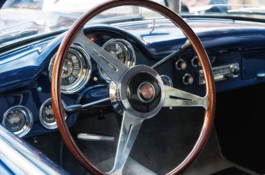 Ancona, İtalya - 23-2018 ayarla: eski araba Alfa Romeo Touring