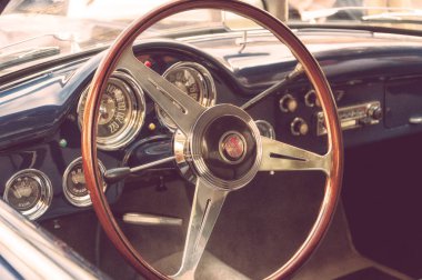 Ancona, İtalya - 23-2018 ayarla: eski araba Alfa Romeo Touring