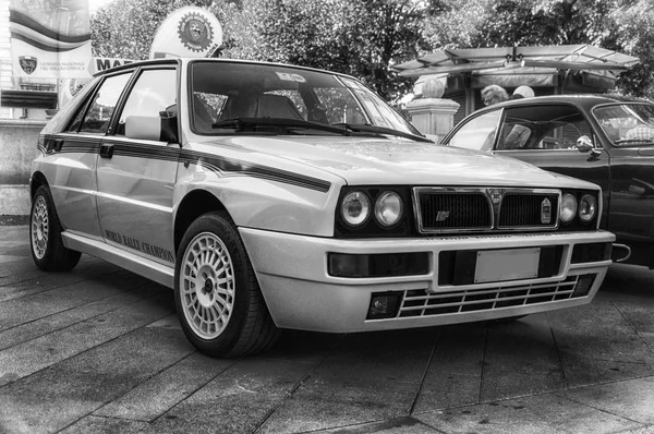 Ancona Italy Set 2018 Lancia Delta Integrale Martini Old Car — стоковое фото