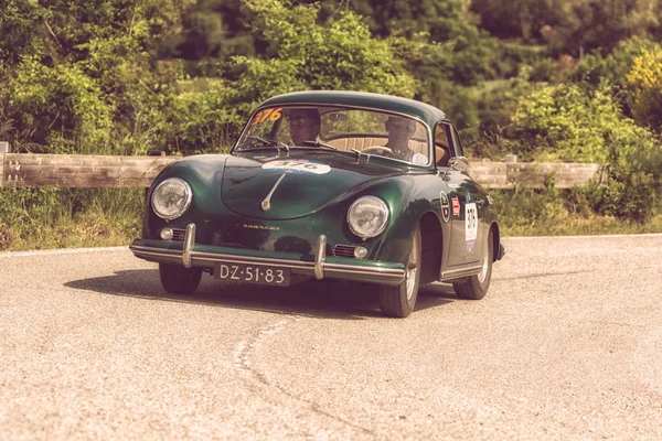 Pesaro Colle San Bartolo Italy 2018 Porsche 356 A1957 Старый — стоковое фото