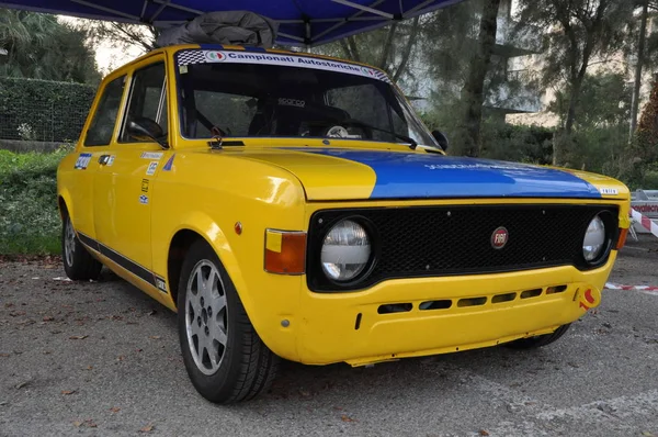 Pesaro Olaszország 2018 Ott Fiat 128 Coupe Első Kiadás Verseny — Stock Fotó