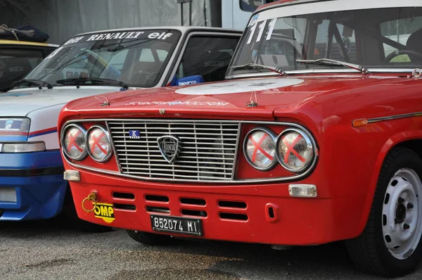 Pesaro Olaszország 2018 Ott Lancia Fulvia Első Kiadás Verseny Autó — Stock Fotó