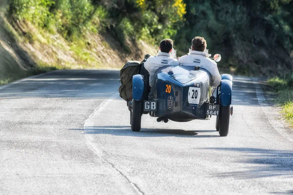 Pesaro 이탈리아 2018 Mille Miglia 2018 유명한 이탈리아 역사적인 1927 — 스톡 사진