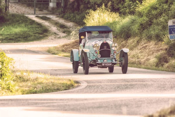 Pesaro Colle San Bartolo ตาล พฤษภาคม 2018 Bugatti 1928 บนรถแข — ภาพถ่ายสต็อก
