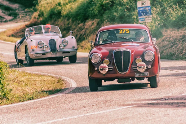 Pesaro 이탈리아 2018 Mille Miglia 2018 유명한 이탈리아 역사적인 1927 — 스톡 사진