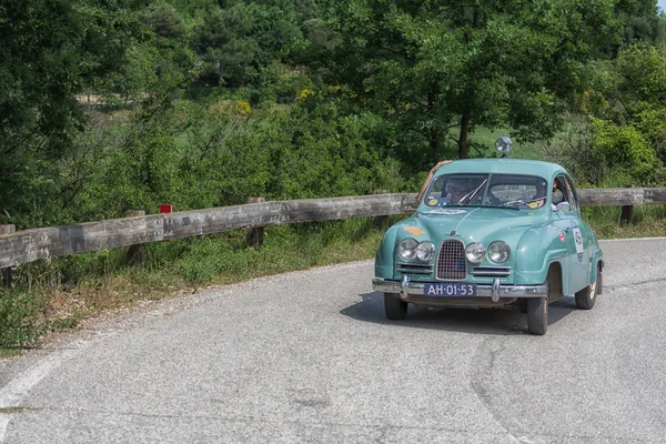 Pesaro Colle San Bartolo Italia Mayo 2018 Saab 1957 Sobre — Foto de Stock