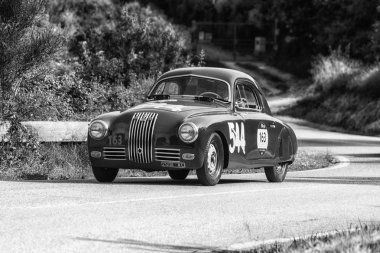 Pesaro Colle San Bartolo, İtalya - Mayıs 17-2018: Fiat 1100 S Mm Berlinetta 