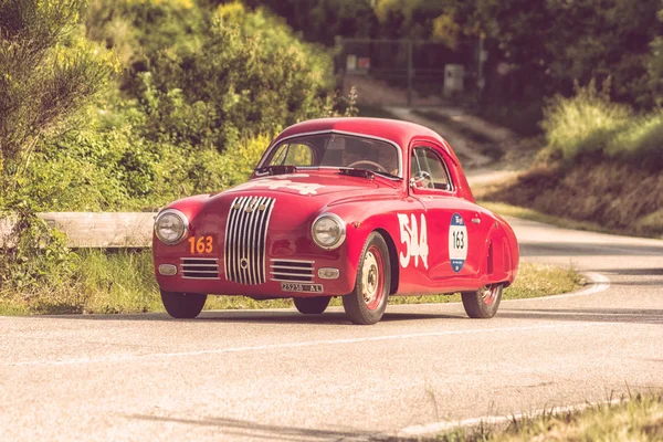 Pesaro 이탈리아 2018 피아트 1100 Berlinetta Gobbone 1948 Mille Miglia — 스톡 사진