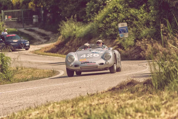 Pesaro Colle San Bartolo Italie Mai 2018 Porsche 550 Spyder — Photo