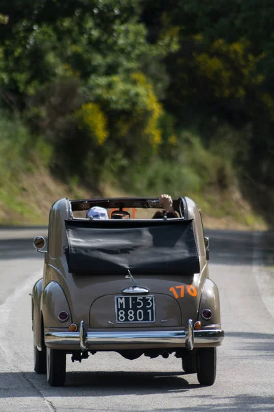 Pesaro Colle San Bartolo Italia Mayo 2018 Fiat 500 1951 — Foto de Stock