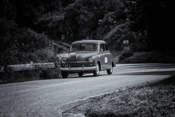 Pesaro 이탈리아 2018 Mille Miglia 2018 유명한 이탈리아 역사적인 1927 — 스톡 사진