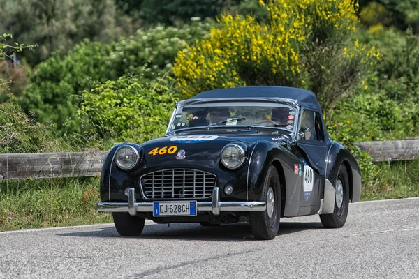 Pesaro Colle San Bartolo Itália Maio 2018 Triumph Sports 1957 — Fotografia de Stock