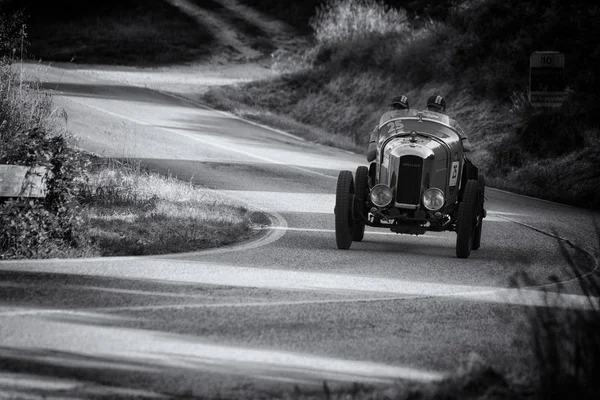 佩萨罗 Colle 巴托罗 意大利 2018年5月17日 阿米尔卡 Cgss Siluro 1926 在一辆旧赛车在拉力赛比 — 图库照片