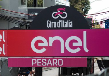 Pesaro İtalya - 19 Mayıs 2019 : İtalya Bisiklet Bisiklet I.Ş.'nin 102.