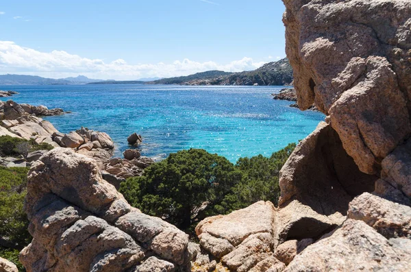 Όμορφη Cala Coticcio Στο Ιταλικό Νησί Caprera Καλοκαίρι 2019 — Φωτογραφία Αρχείου