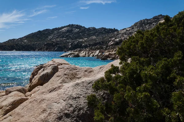 Belo Cala Coticcio Ilha Italiana Caprera Verão 2019 — Fotografia de Stock