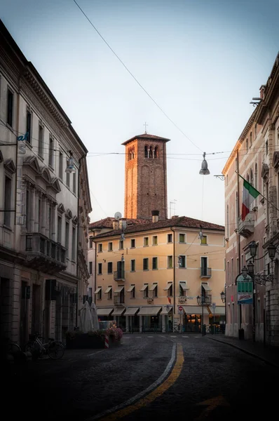 Nas Ruas Treviso Treviso Fica Rio Sile Região Veneto — Fotografia de Stock