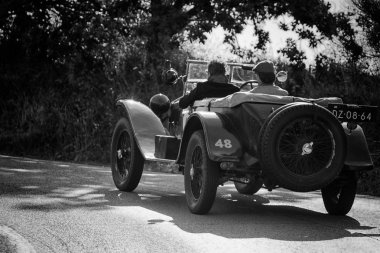 Lancia Lambda Viii Serie 1928 ralli Mille Miglia eski bir yarış arabası 2018 ünlü İtalyan tarihi yarış (1927-1957) 