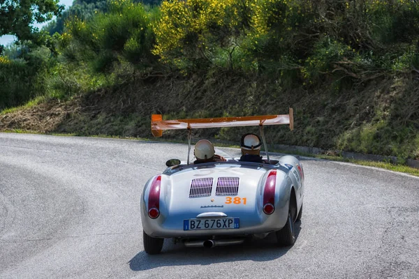 Pesaro Colle San Bartolo Olaszország Május 2018 Porsche 550 Spyder — Stock Fotó