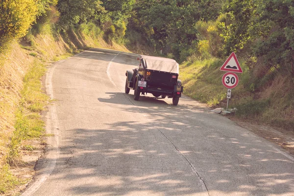 Fiat 520 1928 Auf Einem Alten Rennwagen Rallye Mille Miglia — Stockfoto