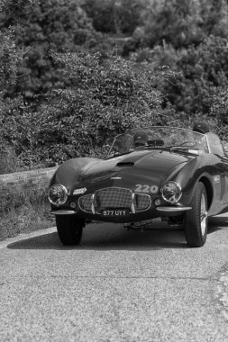  Aston Martin Db 2/4 1954 ralli Mille Miglia eski bir yarış arabası 2018 ünlü İtalyan tarihi yarış (1927-1957))