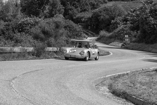 Pesaro Colle San Bartolo Ιταλια Μαΐου 2018 Porsche 550 Spyder — Φωτογραφία Αρχείου