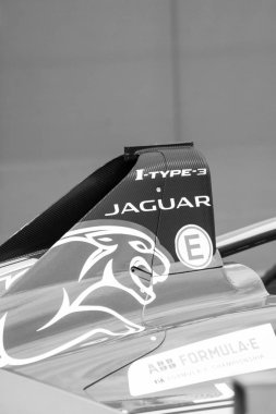 Porto Cervo, İtalya - 13 Ağustos 2019 : Spor otomobil Jaguar all-electric Fia Formula E