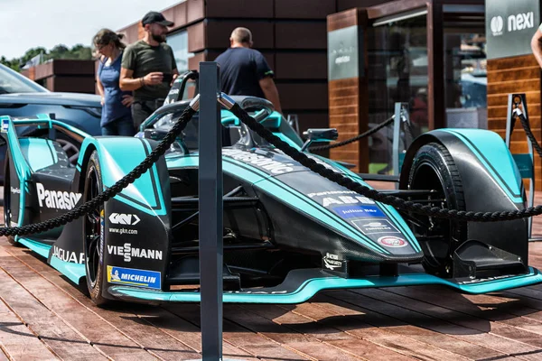 Porto Cervo Itália Agosto 2019 Carro Desportivo Jaguar All Electric — Fotografia de Stock