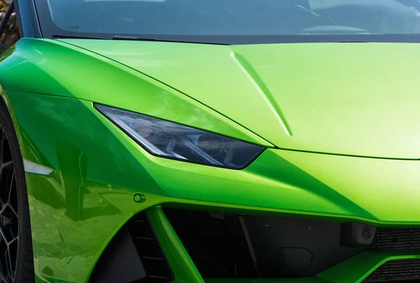 Porto Cervo Italia August 2019 Mașină Sport Lamborghini Huracn Cabriolet — Fotografie, imagine de stoc