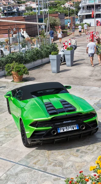Porto Cervo Italy Августа 2019 Года Спортивный Автомобиль Lamborghini Huracn — стоковое фото