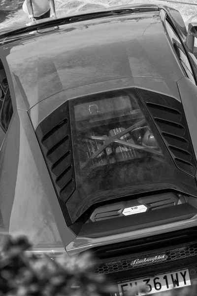 Πόρτο Τσέρβο Ιταλία Αύγουστος 2019 Σπορ Αυτοκίνητο Λαμποργκίνι Στο Πόρτο — Φωτογραφία Αρχείου