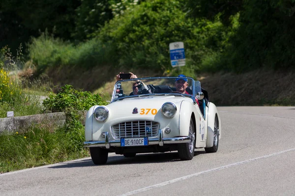 Pesaro Colle San Bartolo Italy May 2018 Triumph Sports 1956 — Stock Photo, Image