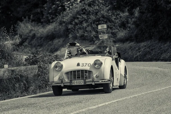 Pesaro Colle San Bartolo Olaszország Május 2018 Triumph Sports 1956 — Stock Fotó