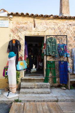20 Ağustos 2019 - San Pantaleo , İtalya: San Pantaleo Sardunya'daki dış bina