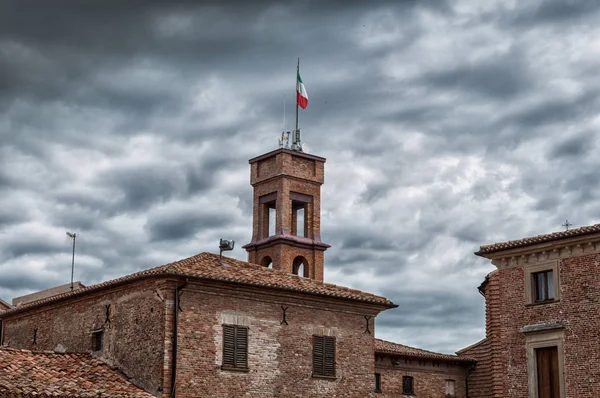 Mondavio Pesaro Urbino Marches Italien Die Mittelalterlichen Mauern — Stockfoto