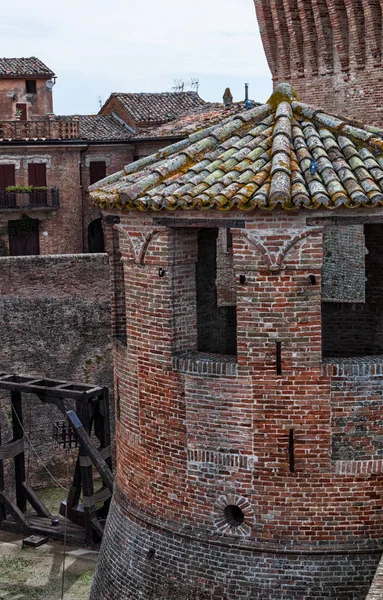 Mondavio Pesaro Urbino Marches Itálie Středověké Hradby — Stock fotografie