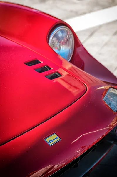Pesaro Italie Set 2019 Ferrari Dino Sur Une Vieille Voiture — Photo