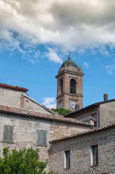 Belforte All Isauro Mała Wioska Regionie Marche Włoszech Średniowieczne Miasto — Zdjęcie stockowe