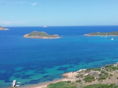 İtalya sardunya ladscape capo coda cavallo körfezi yaz 2020