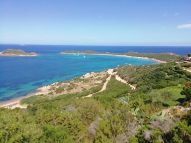 İtalya sardunya ladscape capo coda cavallo körfezi yaz 2020