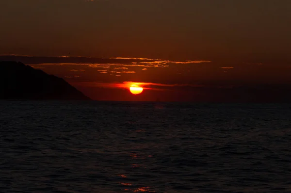 Пезаро Бармоло Захід Сонця Влітку — стокове фото