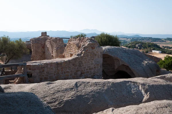 Olbia Krajina Starobylé Středověké Věže Hradu Pedres Sardinie Itálie — Stock fotografie