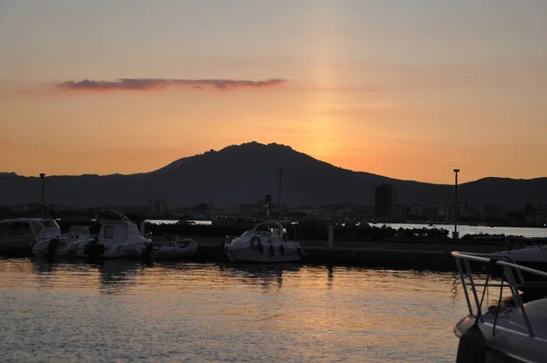 Sardinia Olbia Sunset Összefoglaló 2020 — Stock Fotó