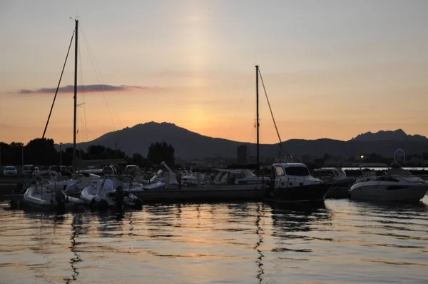 Sardinia Olbia Sunset Лето 2020 — стоковое фото