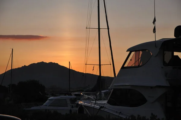 Sardinia Olbia Sunset Összefoglaló 2020 — Stock Fotó