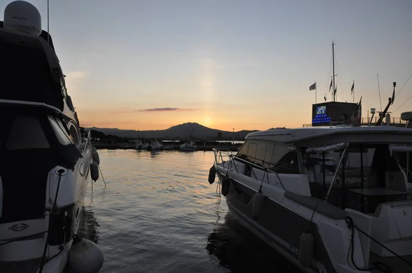 Sardinien Olbia Sunset Sommer 2020 — Stockfoto